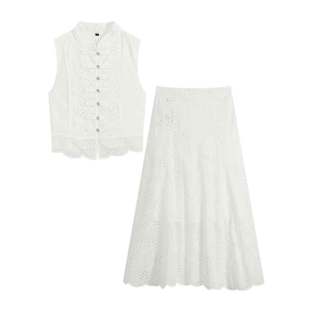 Dames geborduurde oogjesrok se - Midi Skirt Floral recensie en prijs
