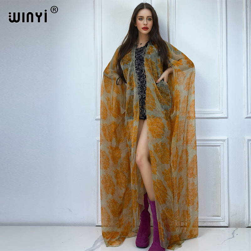 WINYI maxi kimono zomer Perspe - Cover Up Kaftan recensie en prijs