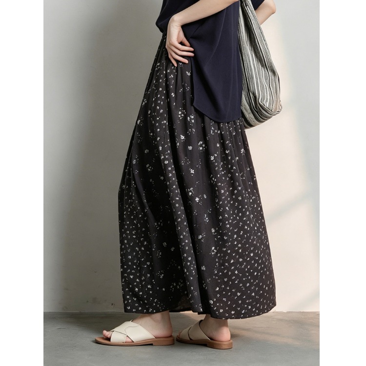 Zomerse bloemenprint katoenen  - Midi Skirt Floral recensie en prijs