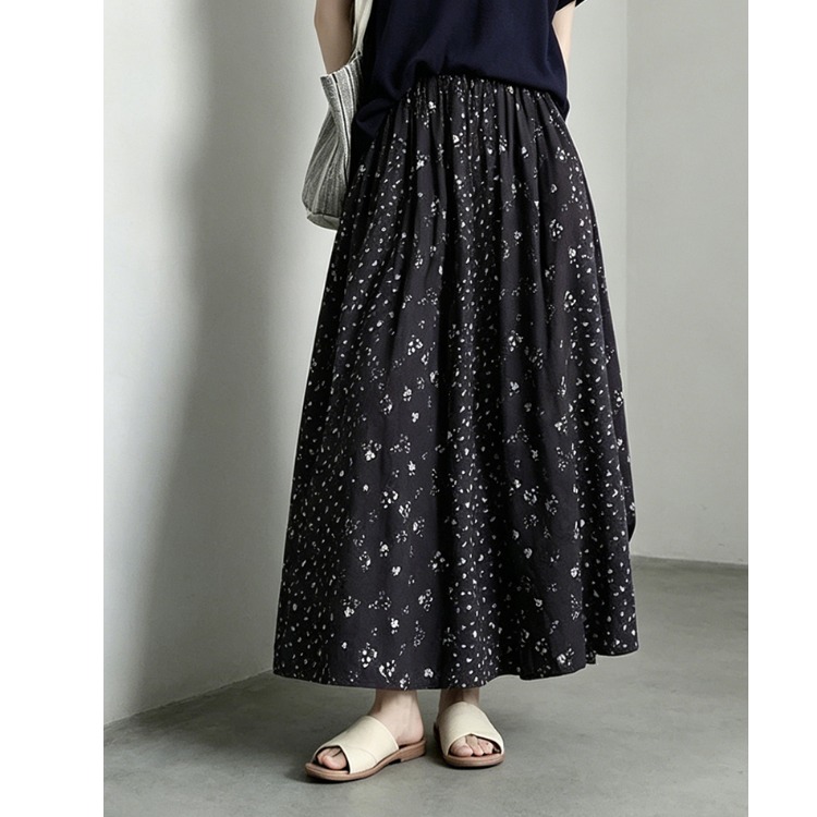 Zomerse bloemenprint katoenen  - Midi Skirt Floral recensie en prijs