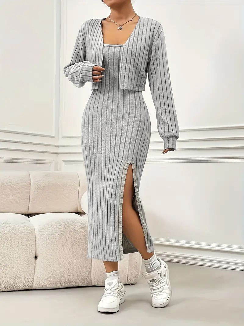 Plus size dames 2-delige gerib - Crop Top Crochet recensie en prijs