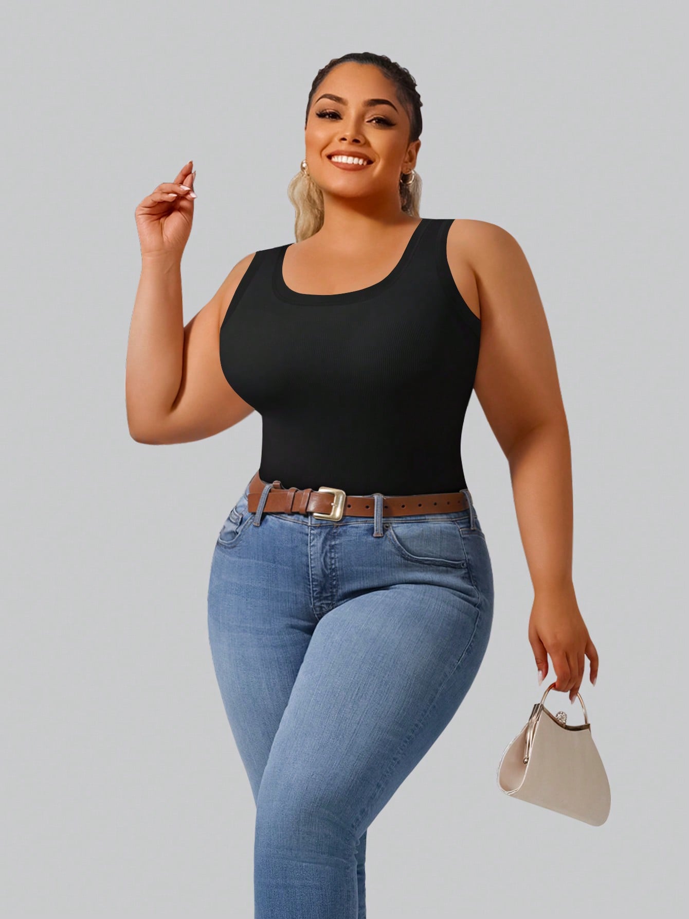 Plus size dames crop tanktop m - Crop Top Crochet recensie en prijs