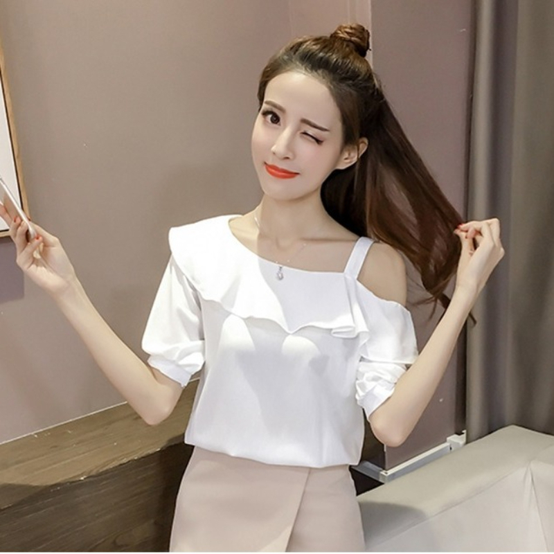 Nieuwe zomerse dames sexy off- - Blouse Off Shoulder recensie en prijs