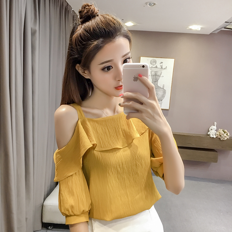 Nieuwe zomerse dames sexy off- - Blouse Off Shoulder recensie en prijs